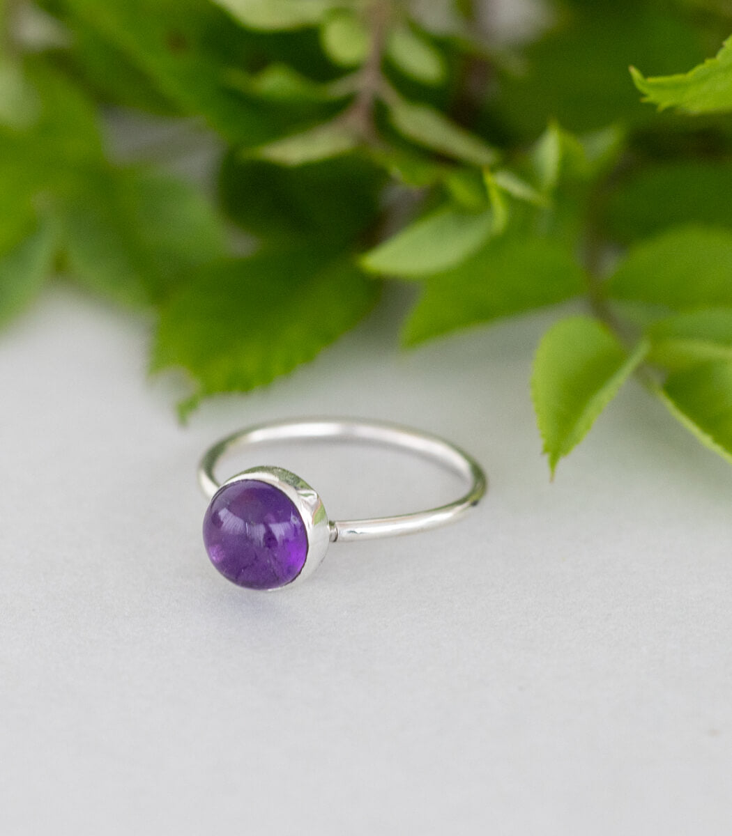 Amethyst Ring Silber Gr. 56