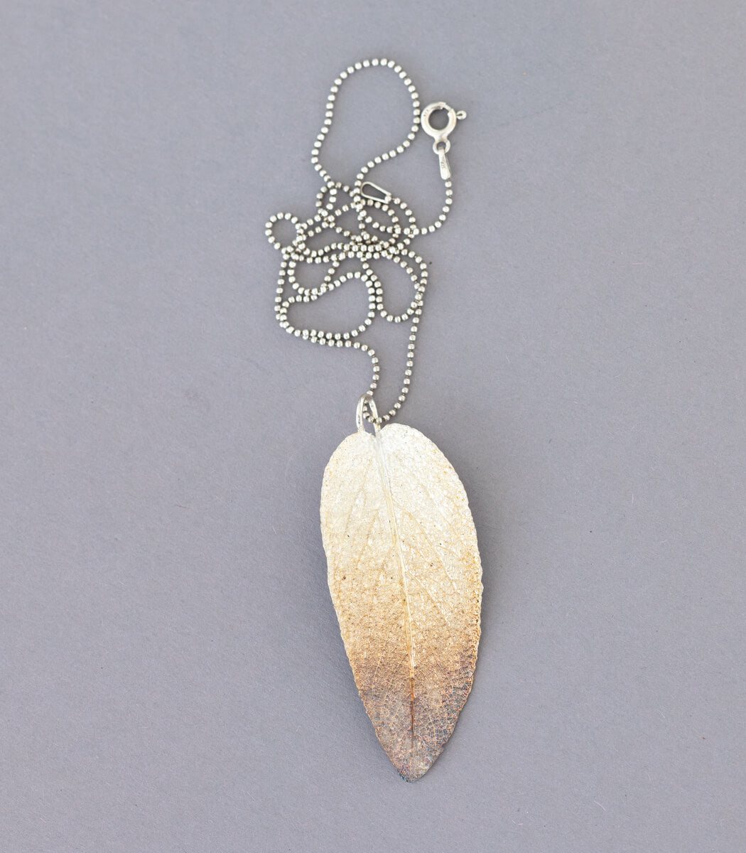 Salbeiblatt Anhänger Silber