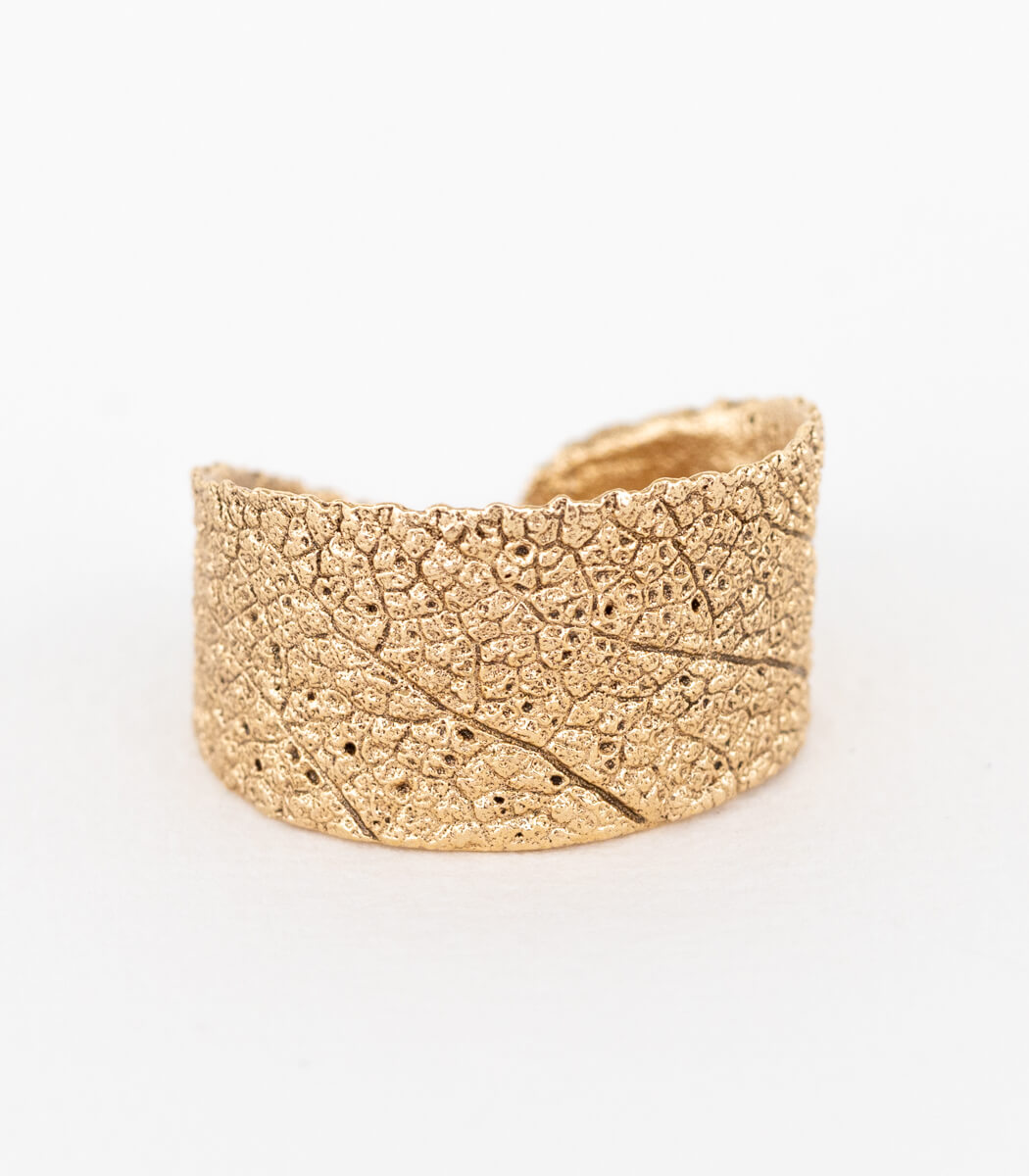 Salbei Ring halb Bronze Gr. 57