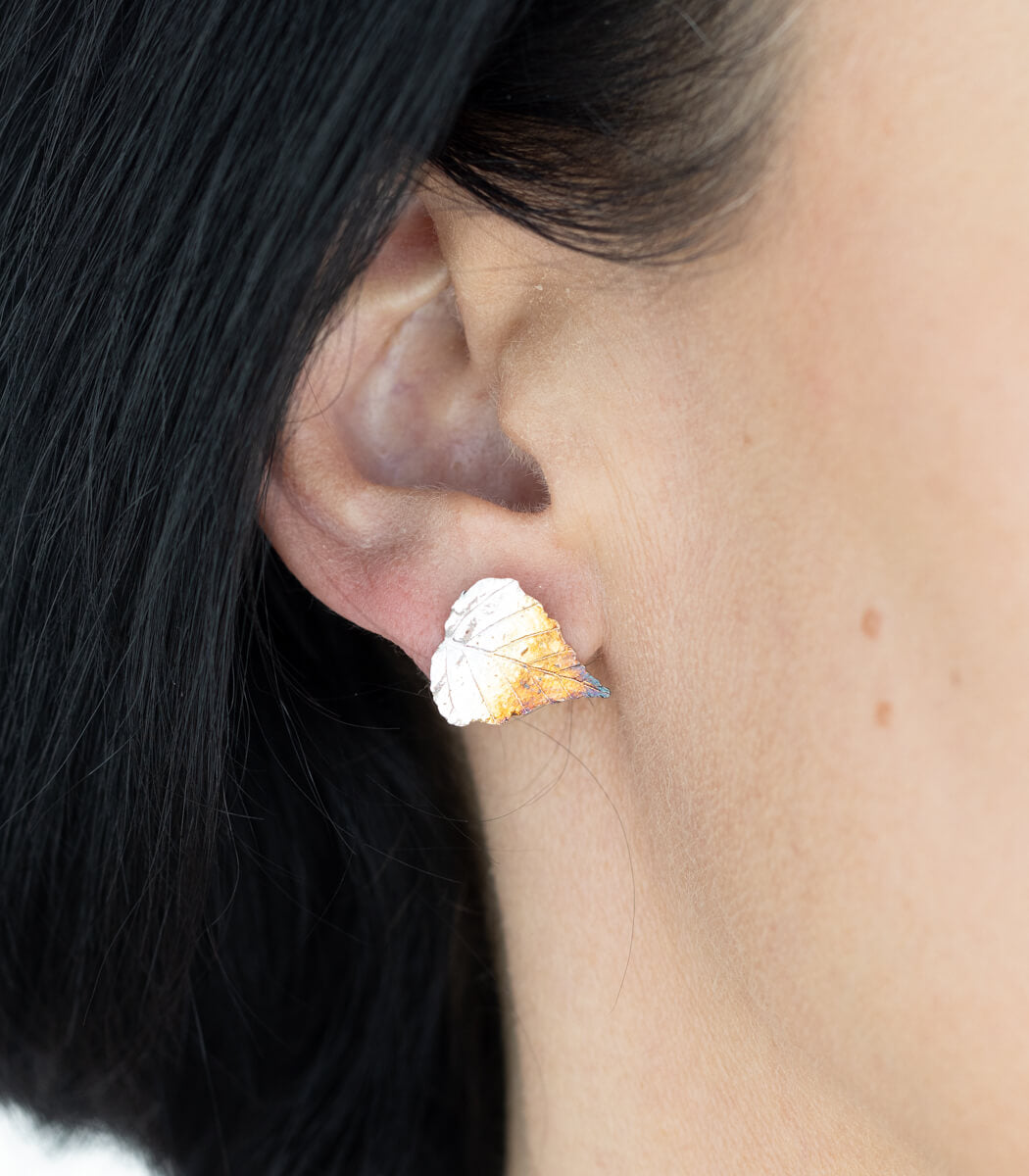 Birke Ohrstecker Silber