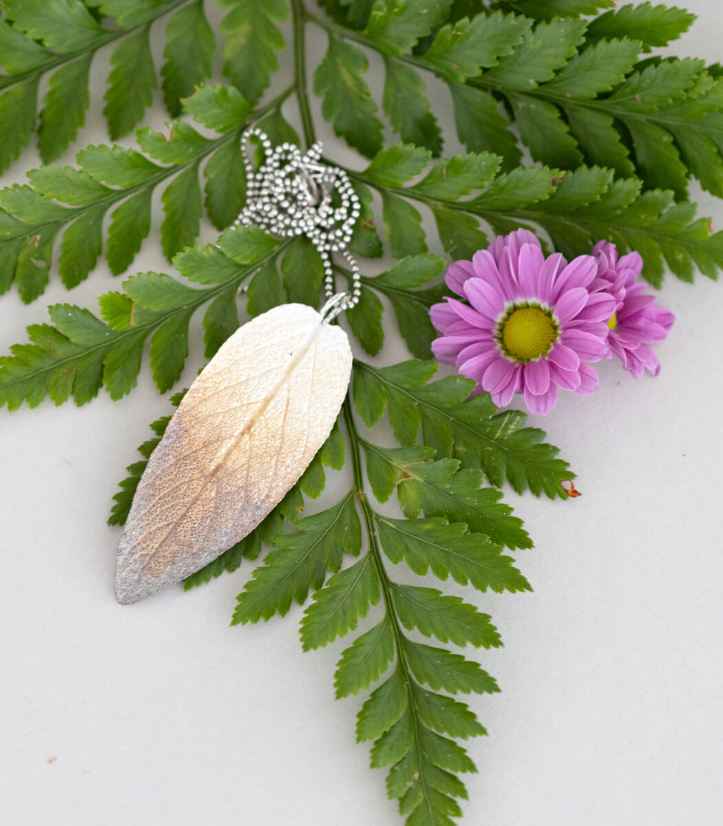 Salbeiblatt Anhänger Silber