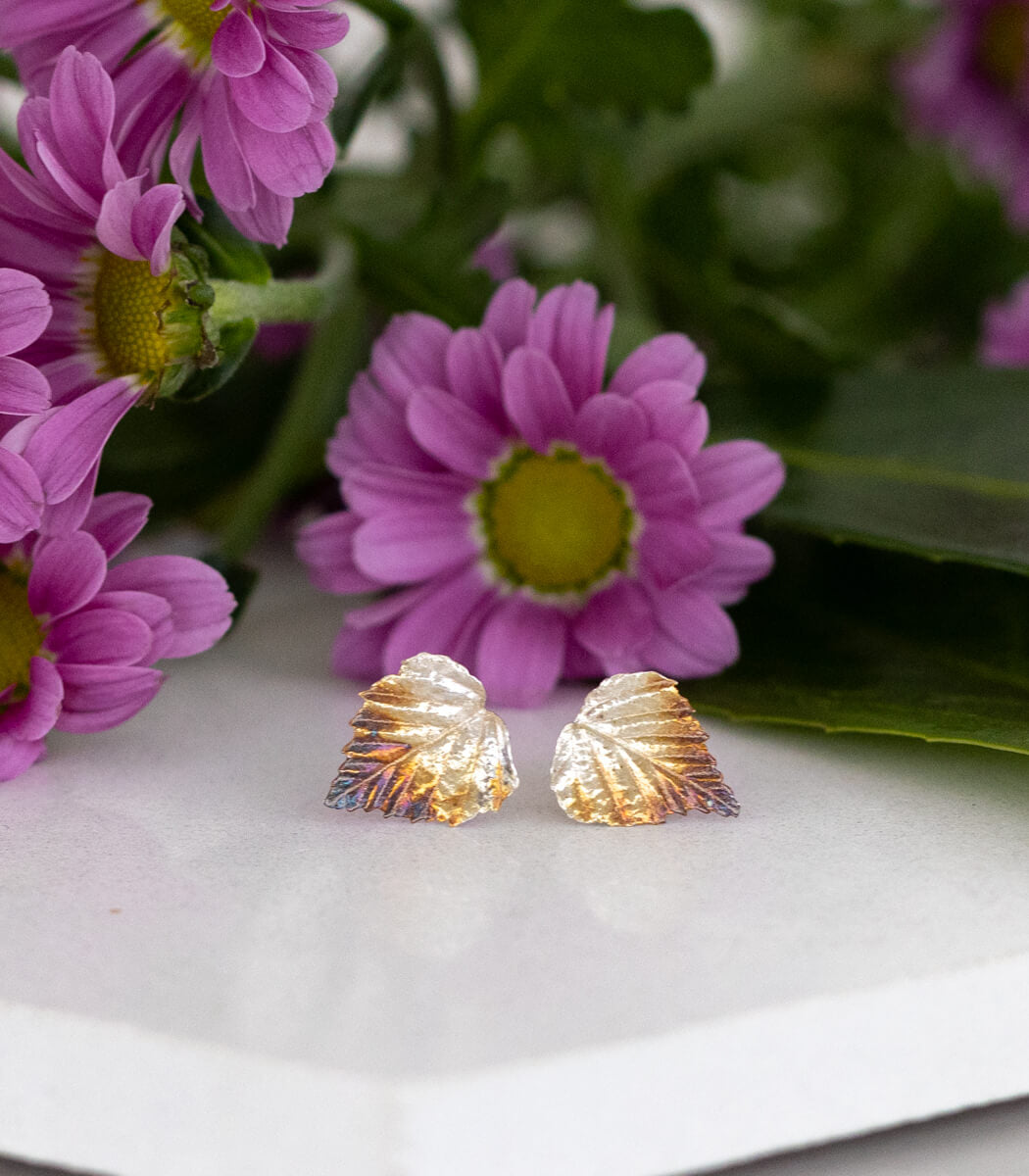 Birke Ohrstecker Silber