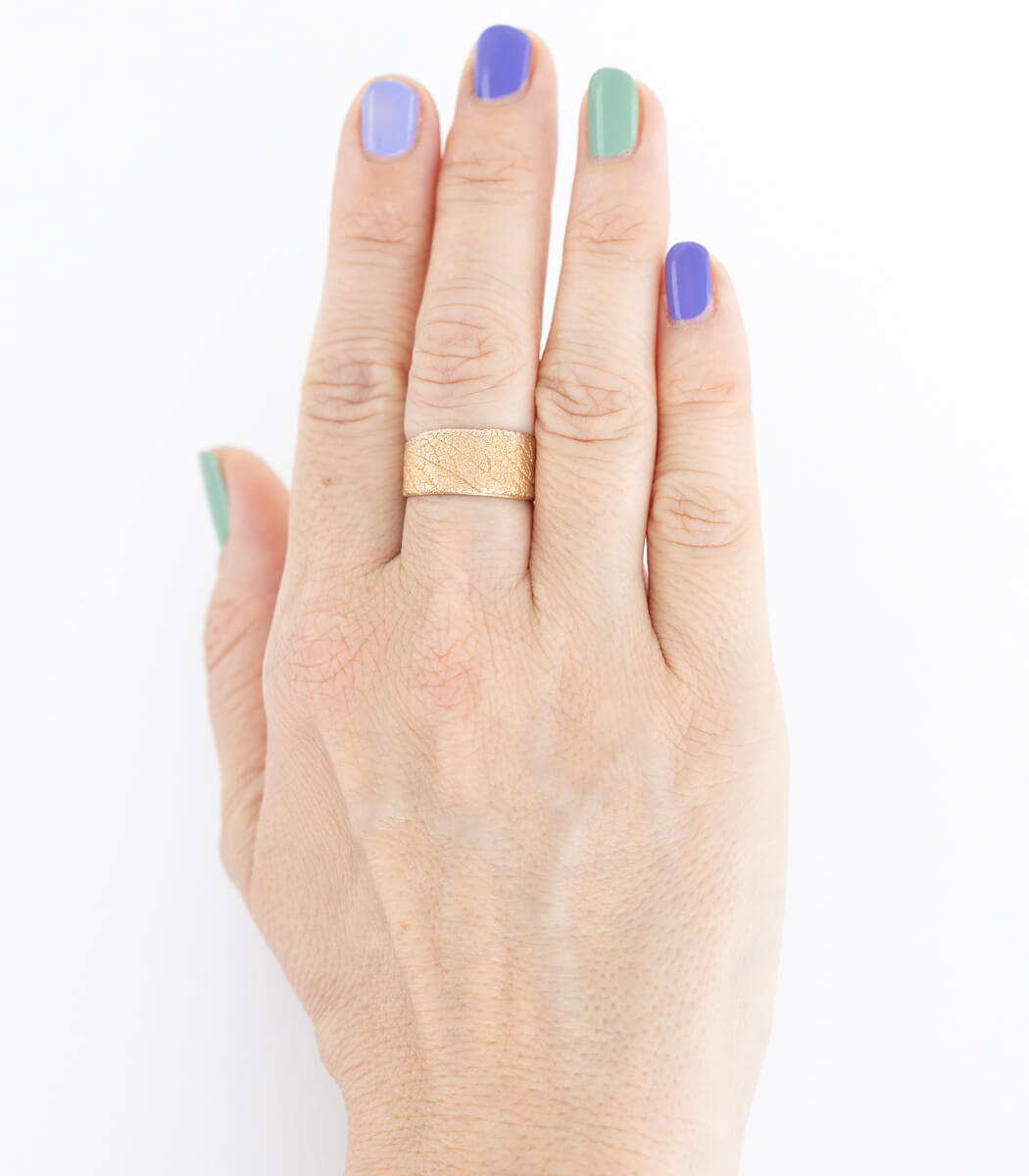 Salbei Ring halb Bronze Gr. 59