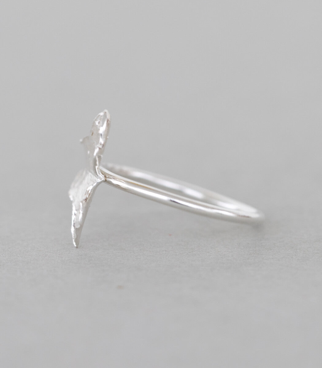 Efeublatt Ring Silber Gr. 57