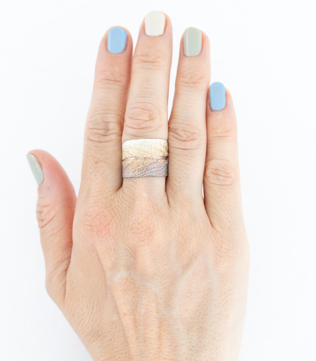 Silber Ring Salbei Gr. 59