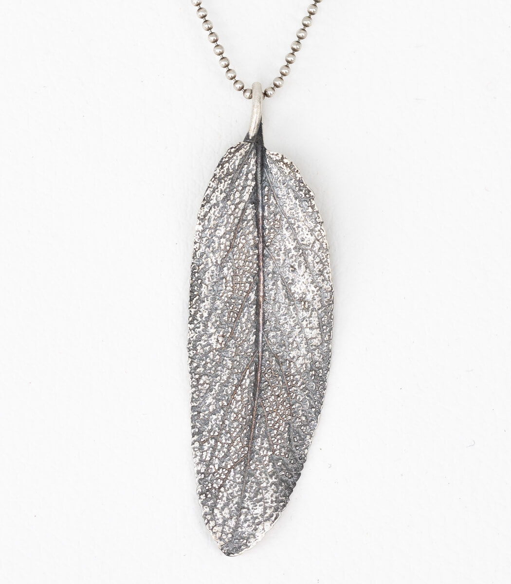Salbeiblatt Anhänger Silber