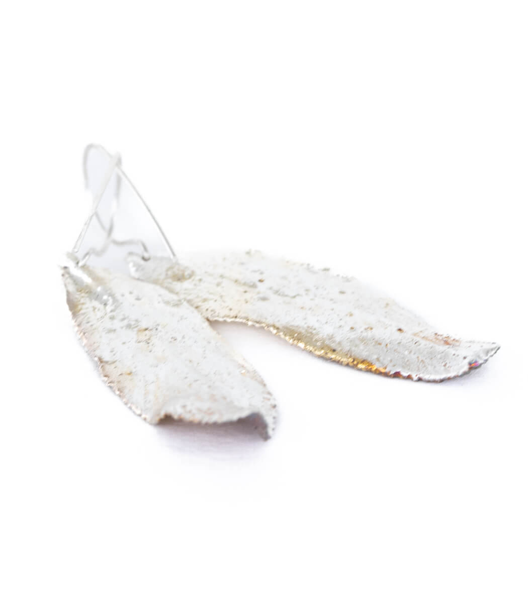 Salbeiblatt Ohrhänger Silber