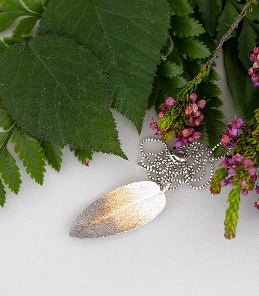 Salbeiblatt Anhänger Silber