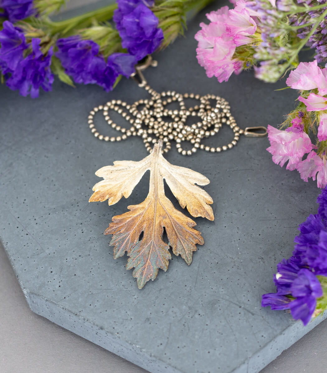 Beifuß Anhänger Silber