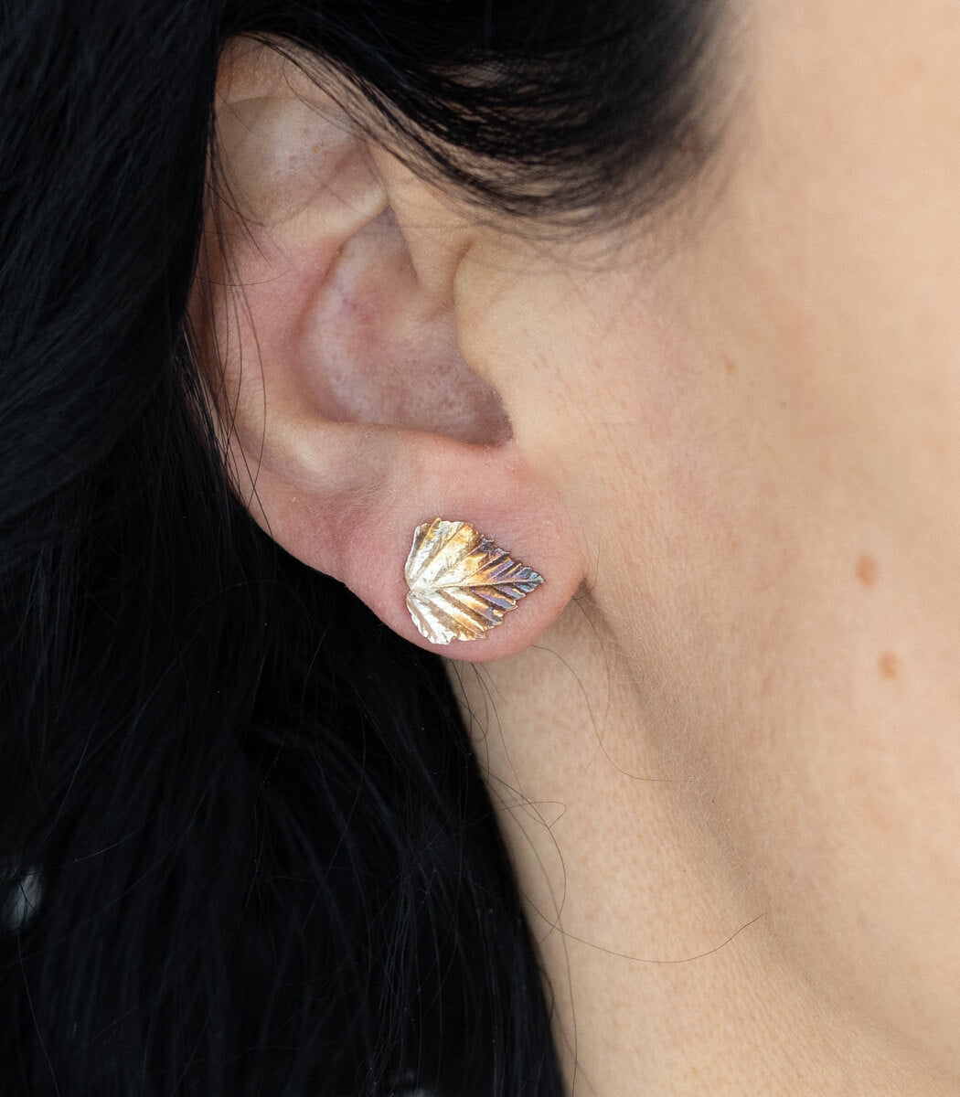 Birke Ohrstecker Silber