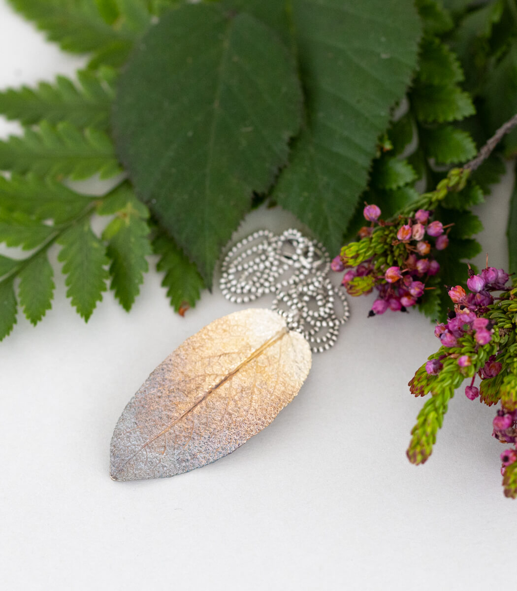 Salbeiblatt Anhänger Silber