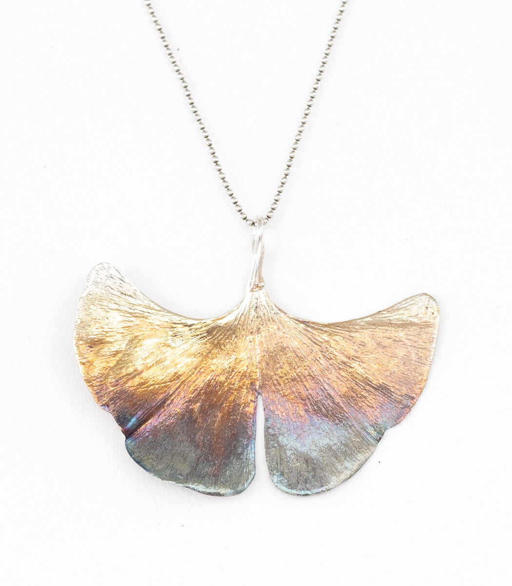 Ginkgo Anhänger Silber