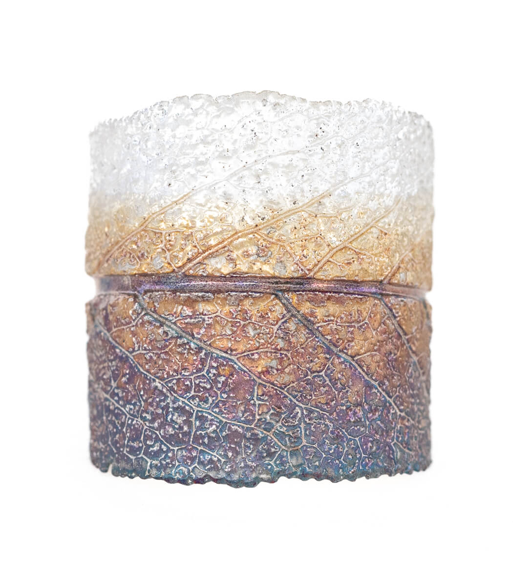 Silber Ring Salbei Gr. 60 – Seitenansicht Ringschiene, handgefertigt von goodrun