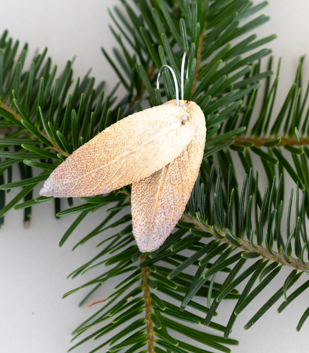 Salbeiblatt Ohrhänger Silber