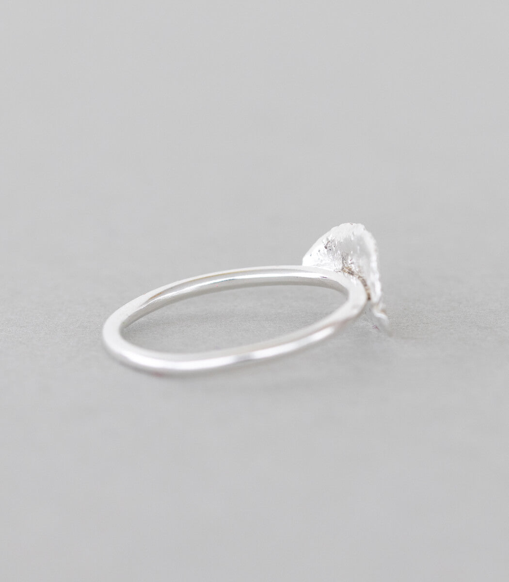 Salbeiblatt Ring Silber Gr. 53
