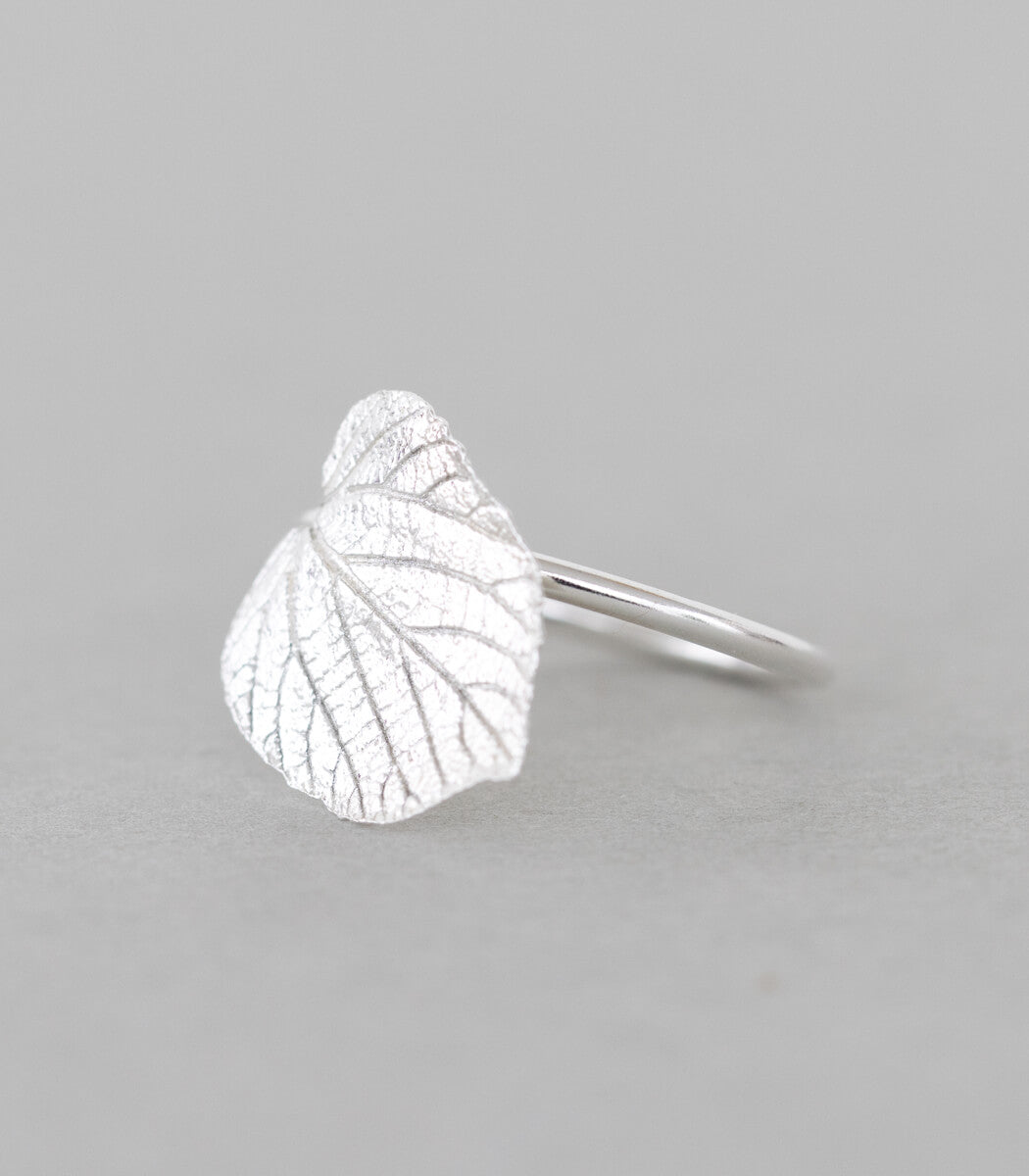 Lindenblatt Ring Silber Gr. 56