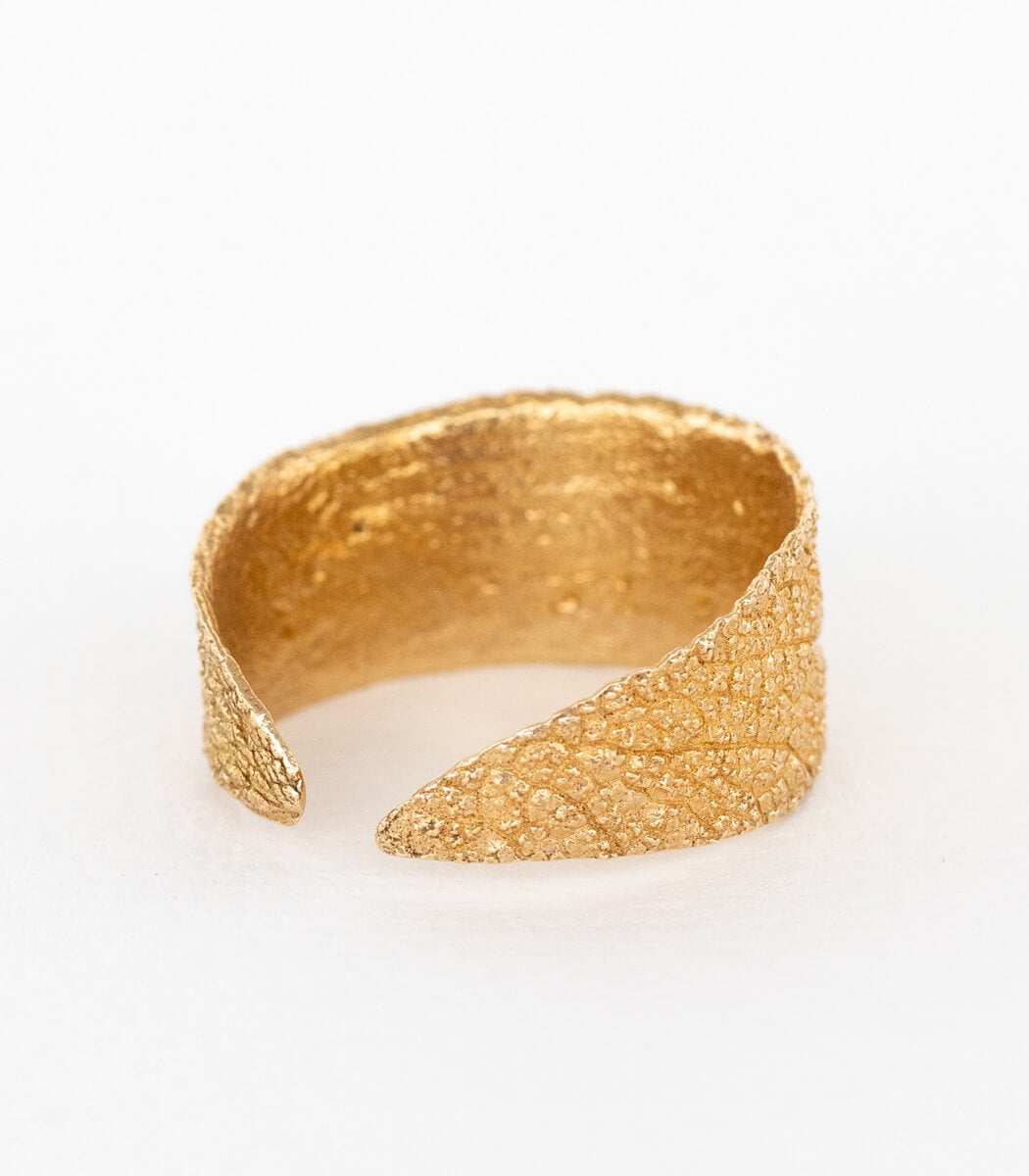 Salbei Ring halb Bronze Gr. 54