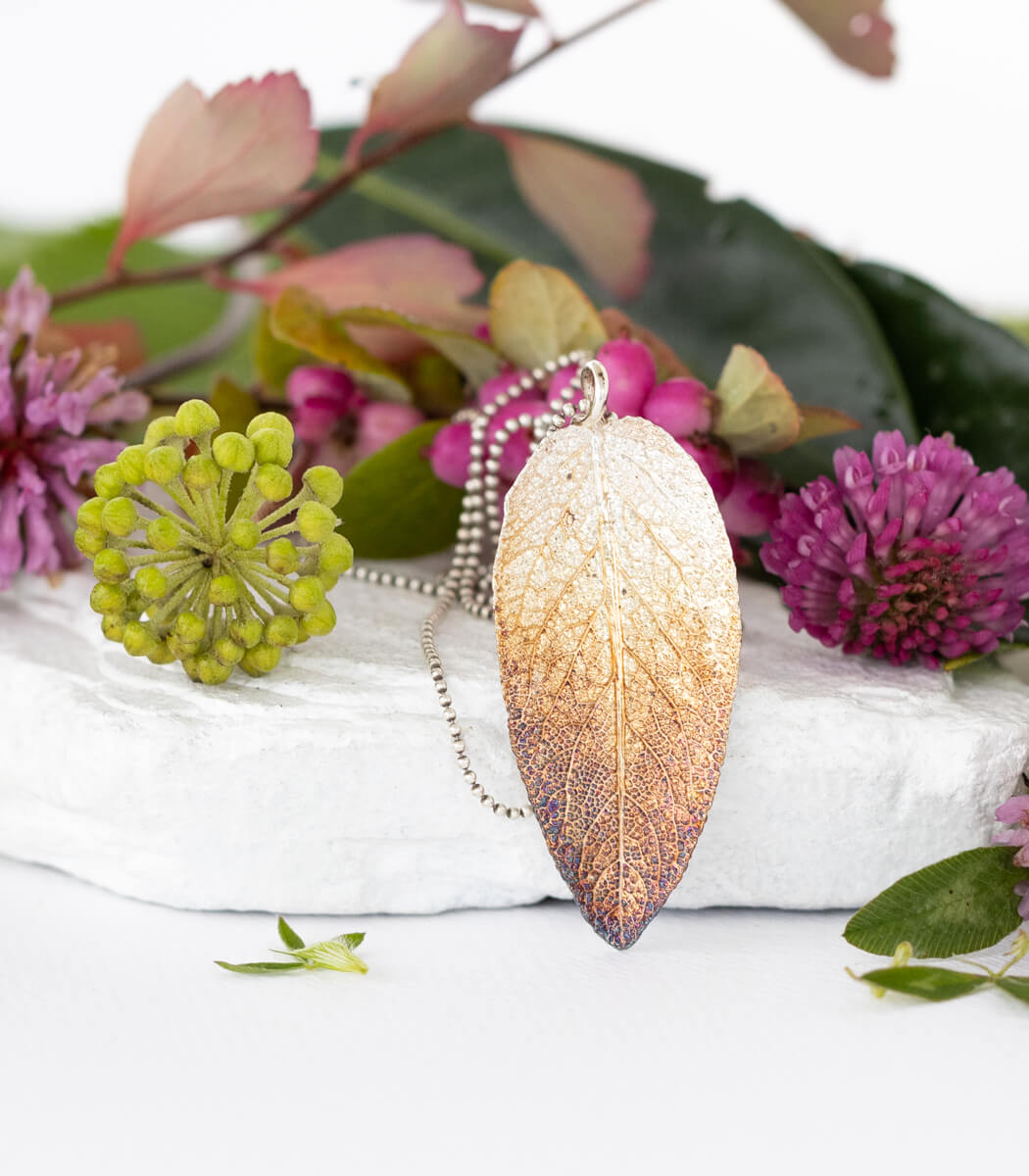 Salbeiblatt Anhänger Silber