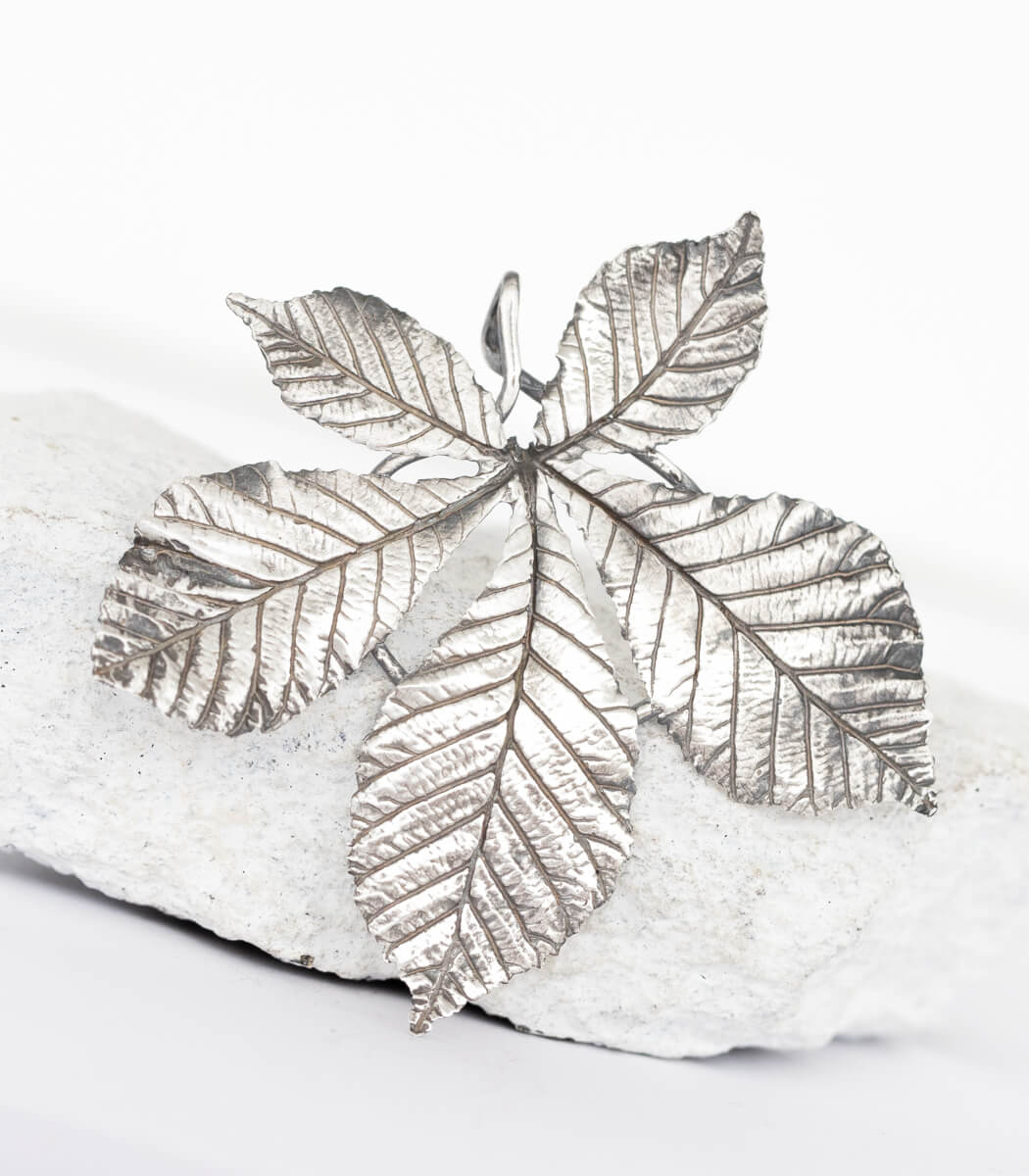 Kastanie Anhänger Silber