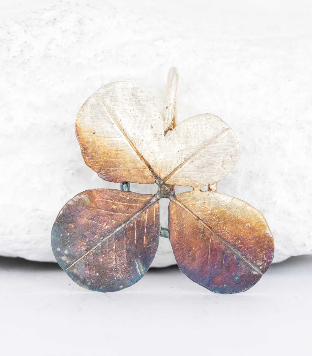 Four-leaf clover pendant silver