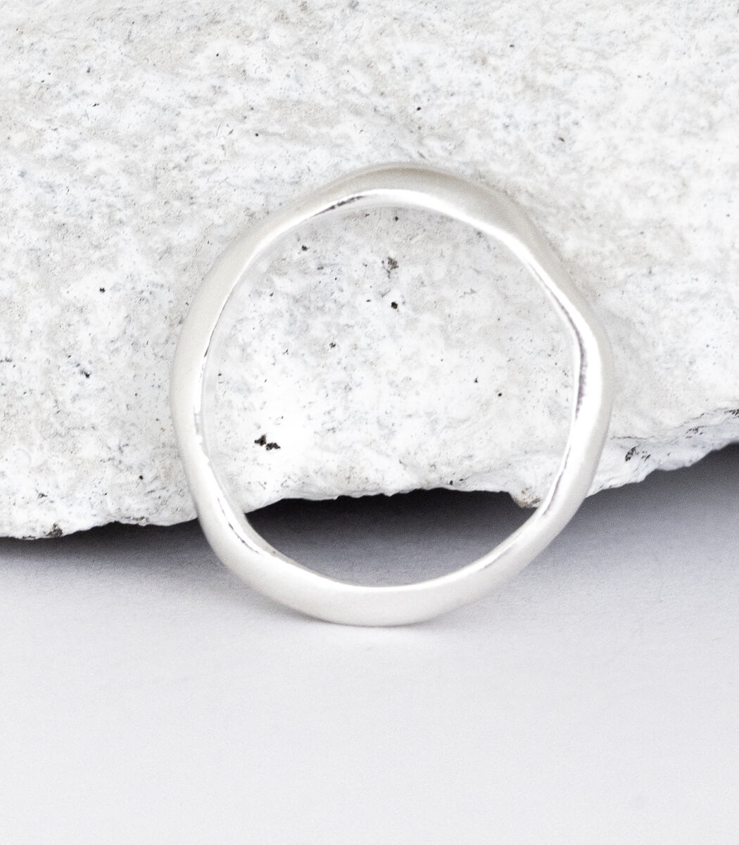 Silver Ring Natural Size 50