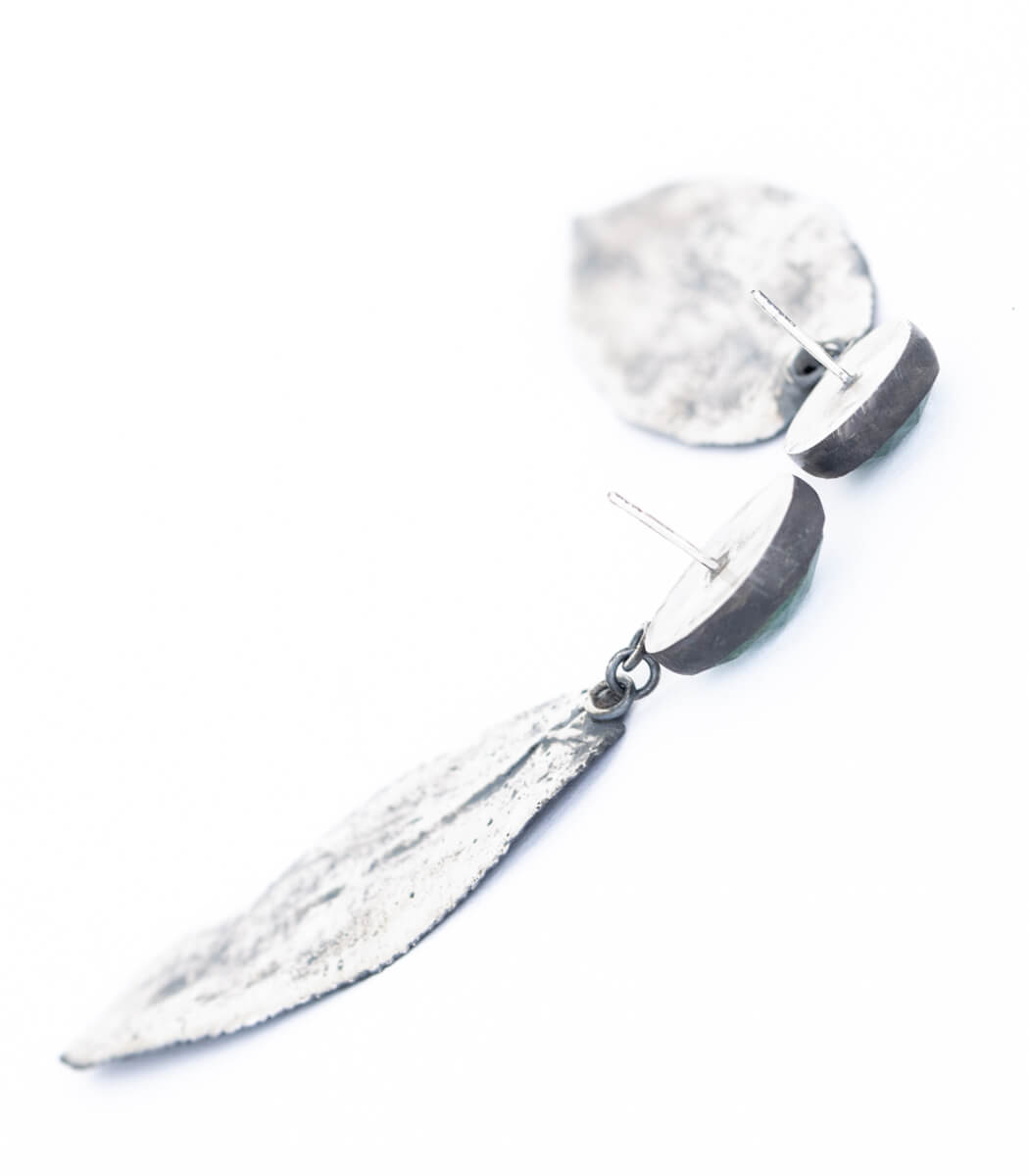 Salbei Ohrhänger Aventurin Silber