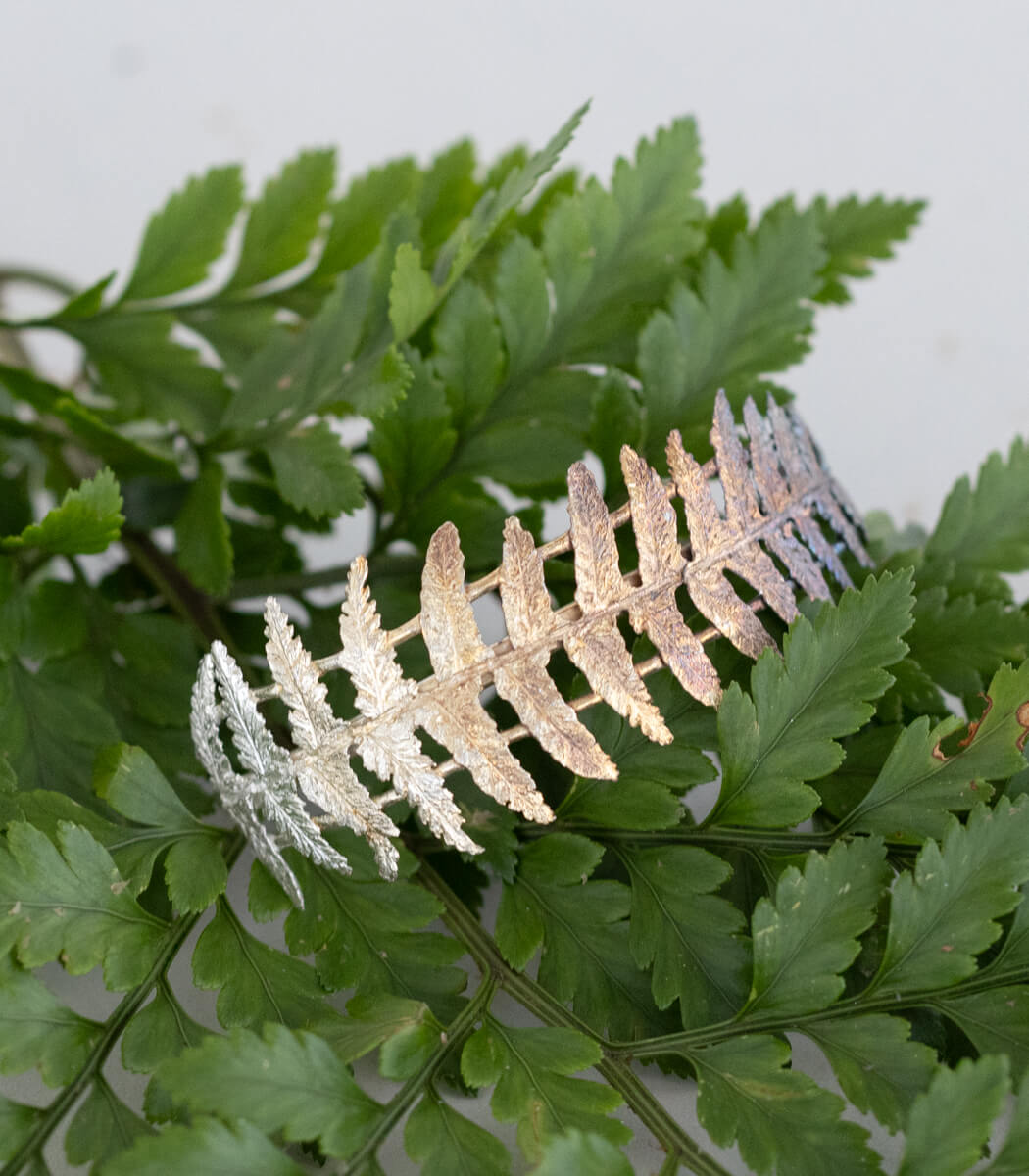 Farnblatt Armspange Silber