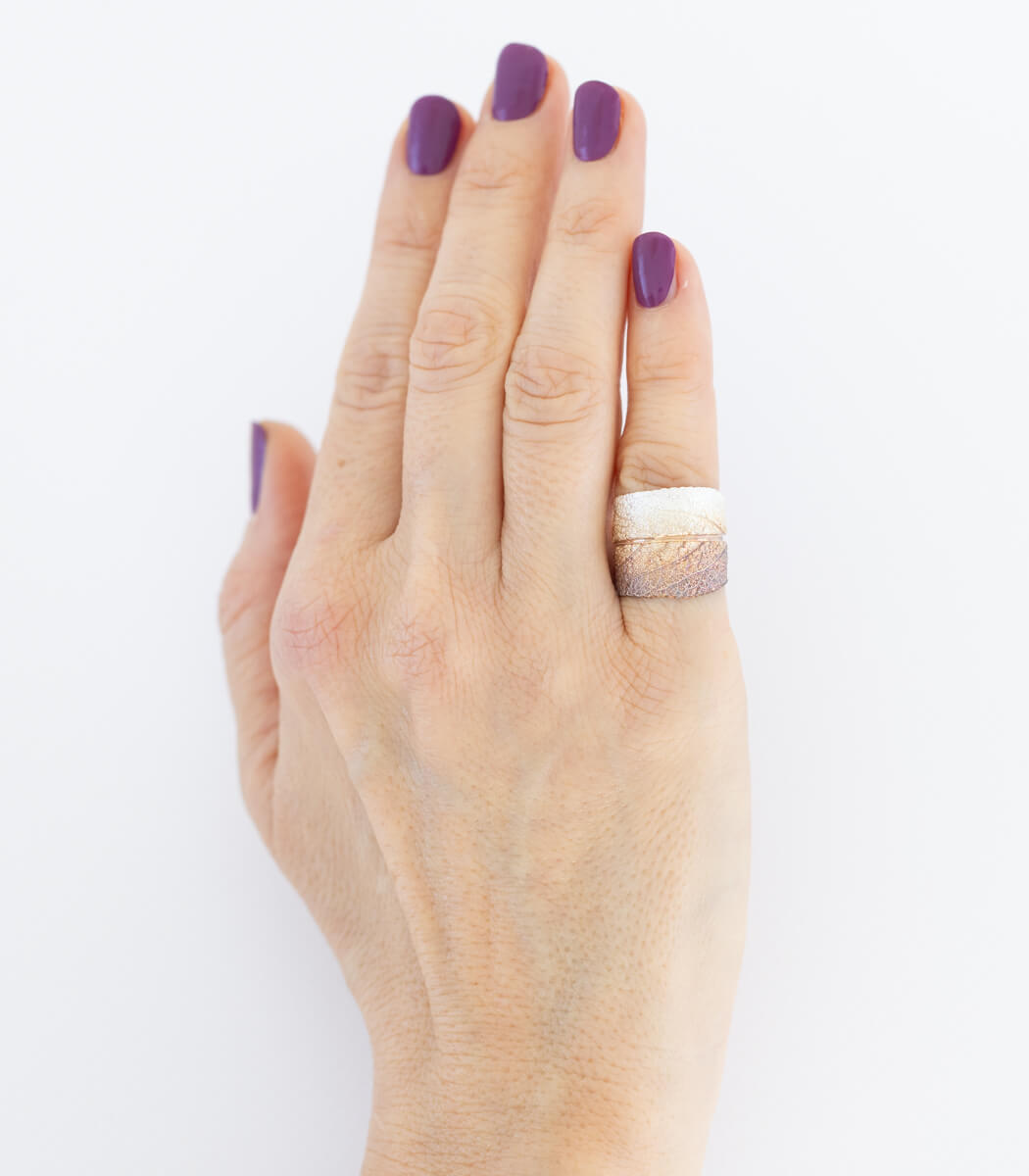 Silber Ring Salbei Gr. 54