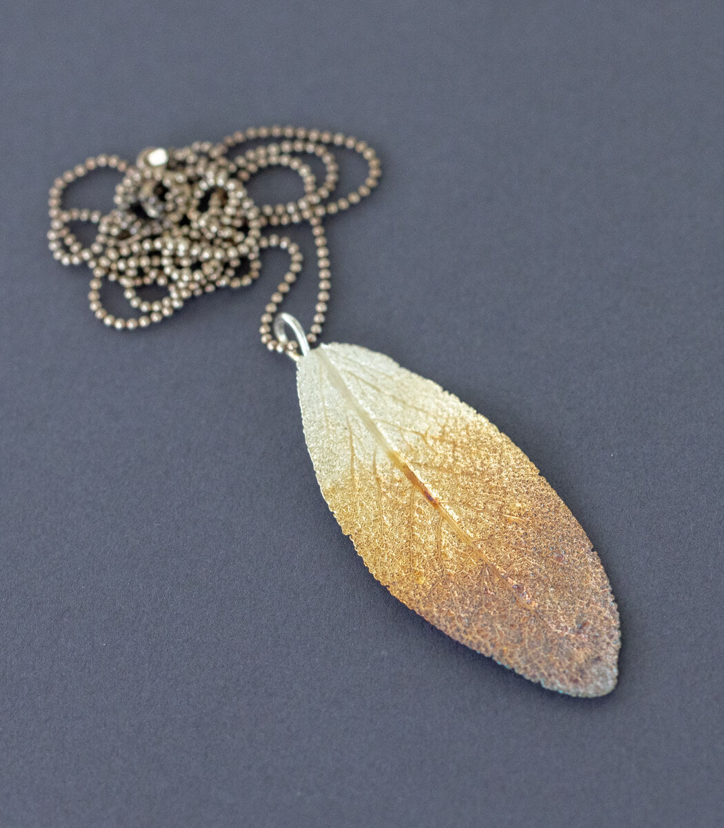 Salbeiblatt Anhänger Silber