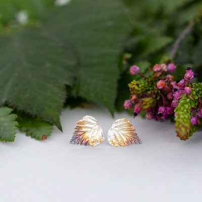 Birch Stud Earrings Silver