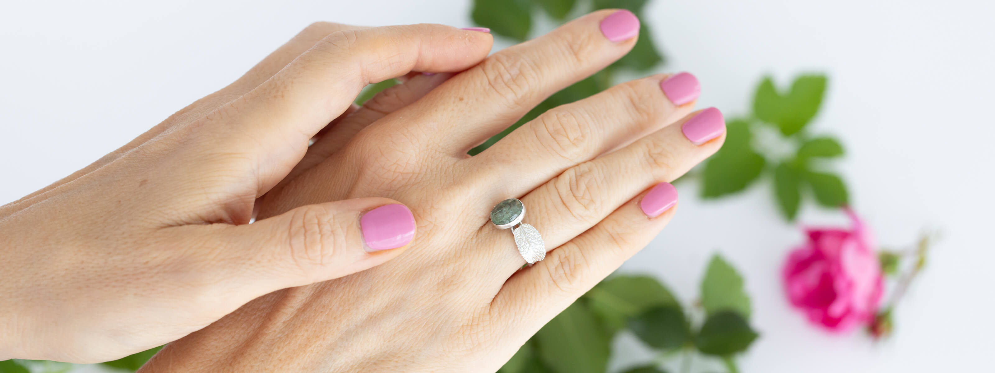 Blattringe und Edelsteinring, Jubiläumskollektion