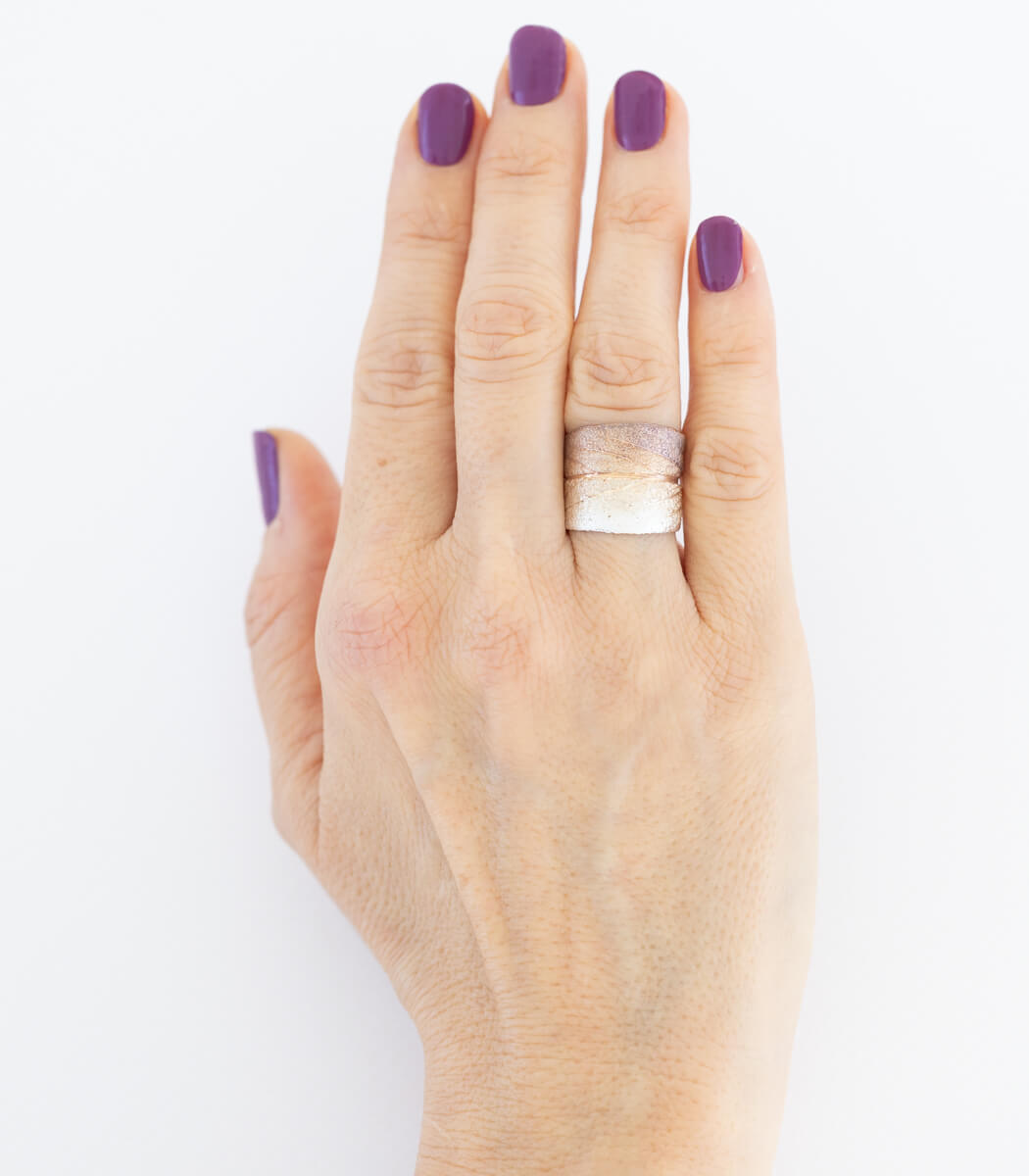 Silber Ring Salbei Gr. 57