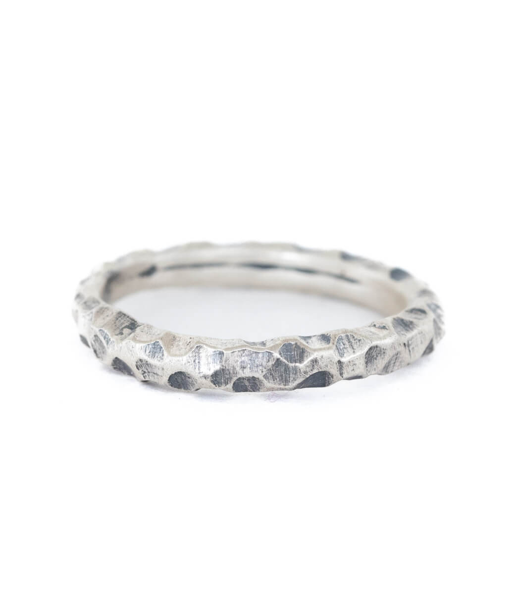 facettierter Ring in Silber Gr. 55