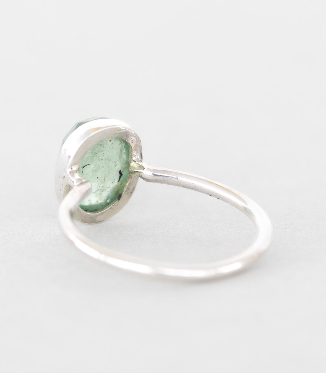 Kyanit Ring blaugrün Silber Gr. 53