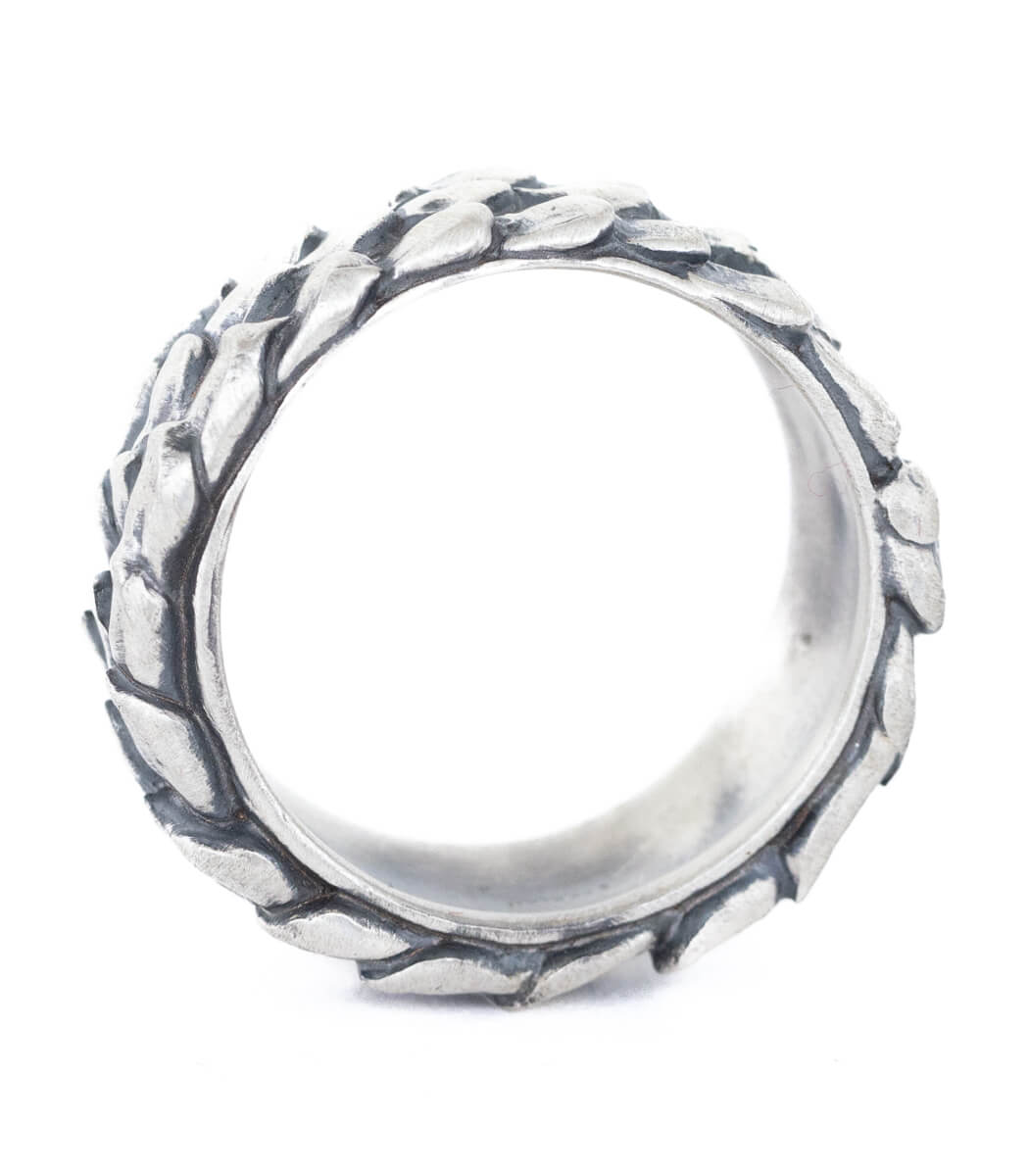 Fischschuppen Ring Silber