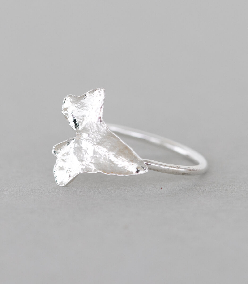Efeublatt Ring Silber Gr. 57