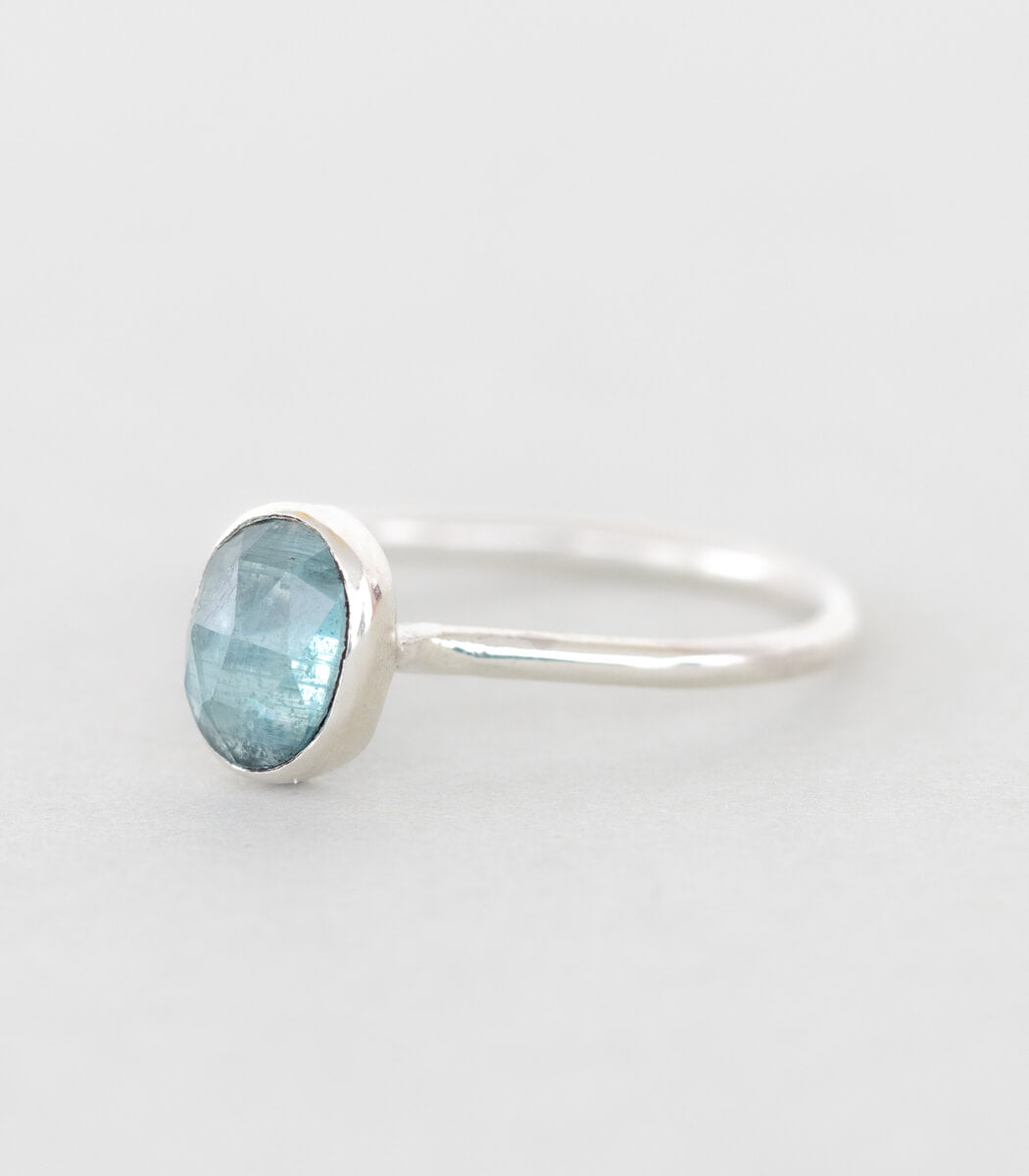 Kyanit blau Ring Silber Gr. 51