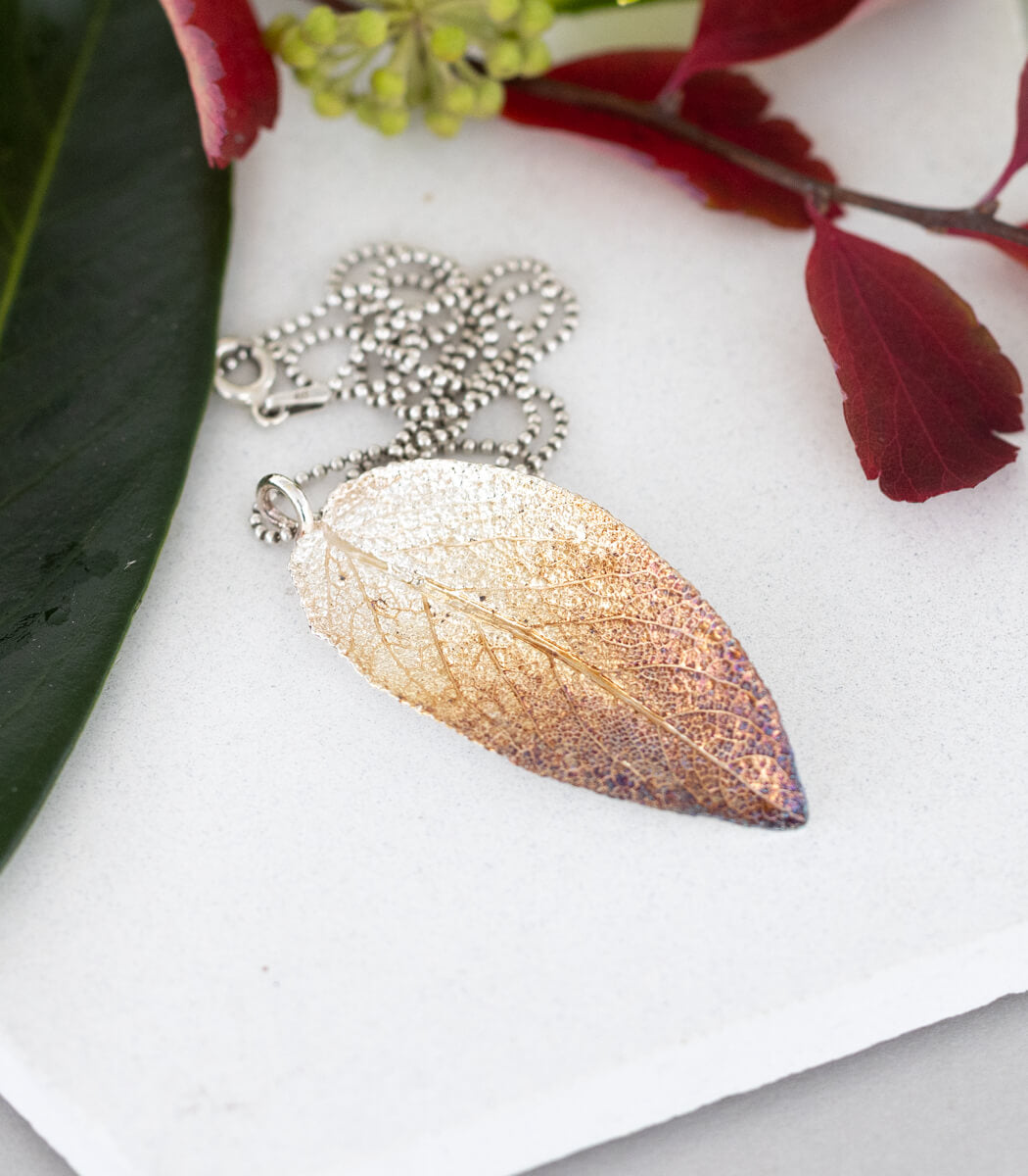 Salbeiblatt Anhänger Silber