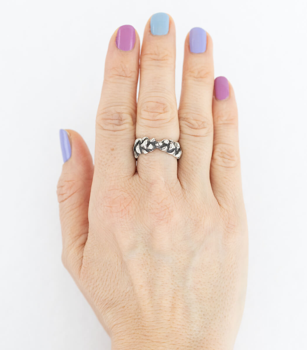 Zapfen Ring Silber Gr. 59