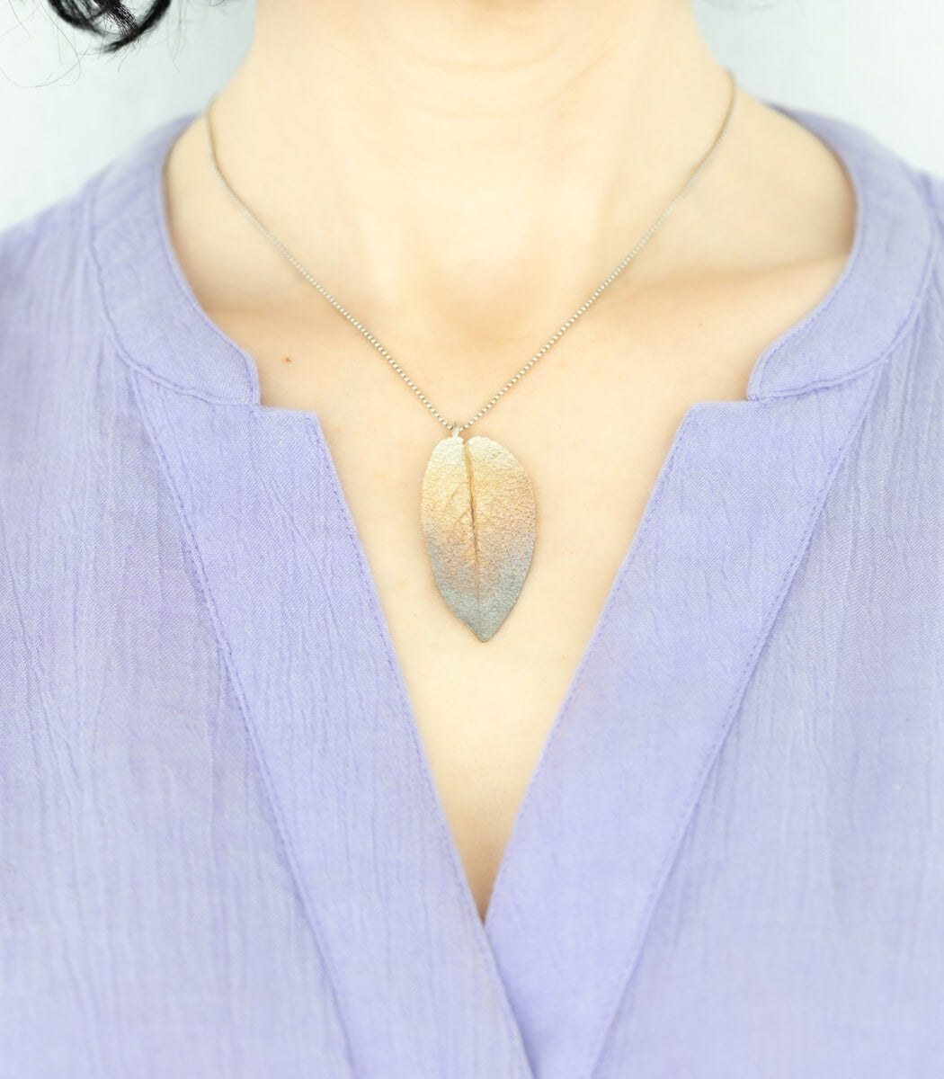 Salbeiblatt Anhänger Silber