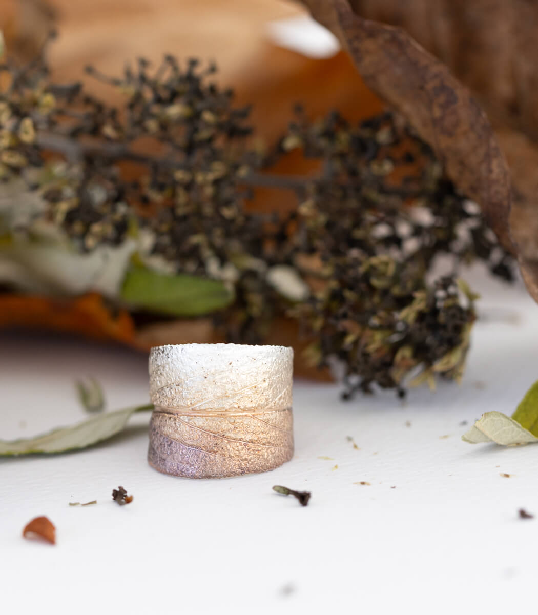 Silber Ring Salbei Gr. 57