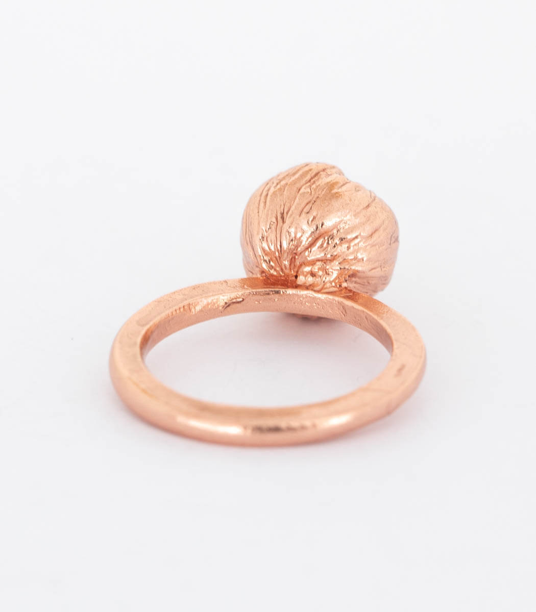 Bronze Ring Blüte Gr. 56