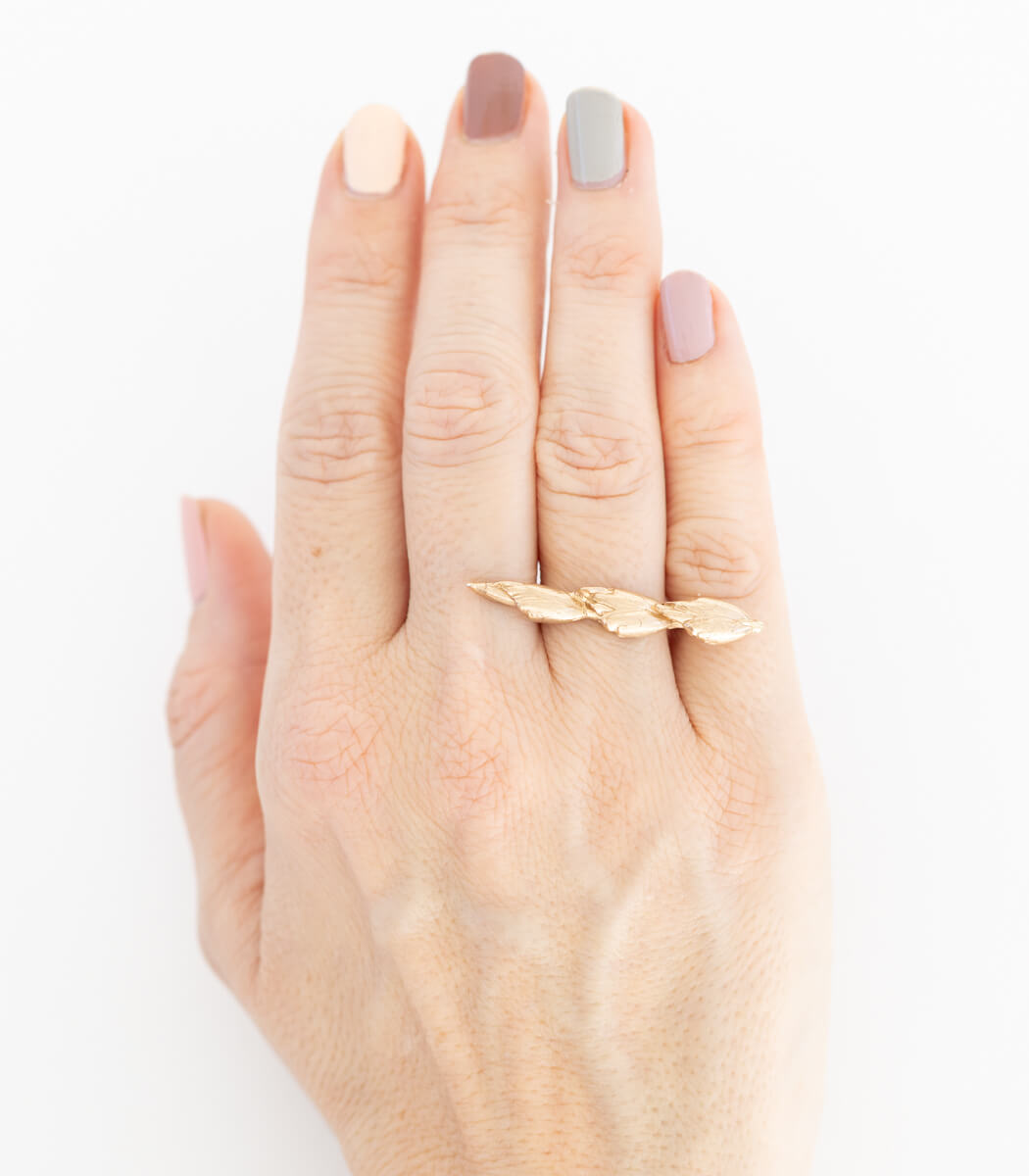 Bronze Ring Getreideähre Gr. 52