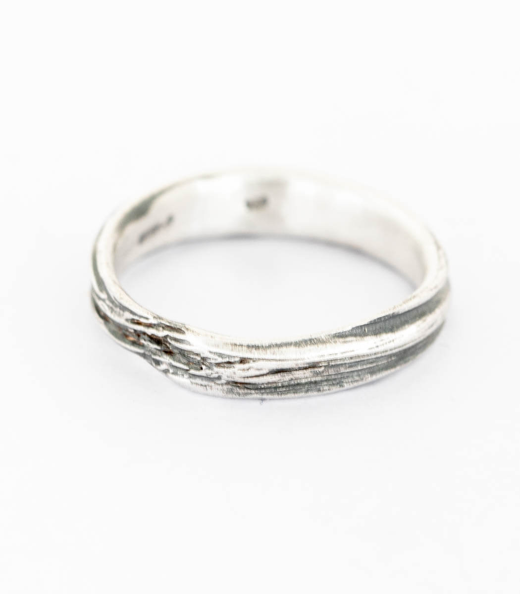 Silber Ring Gras Gr. 55