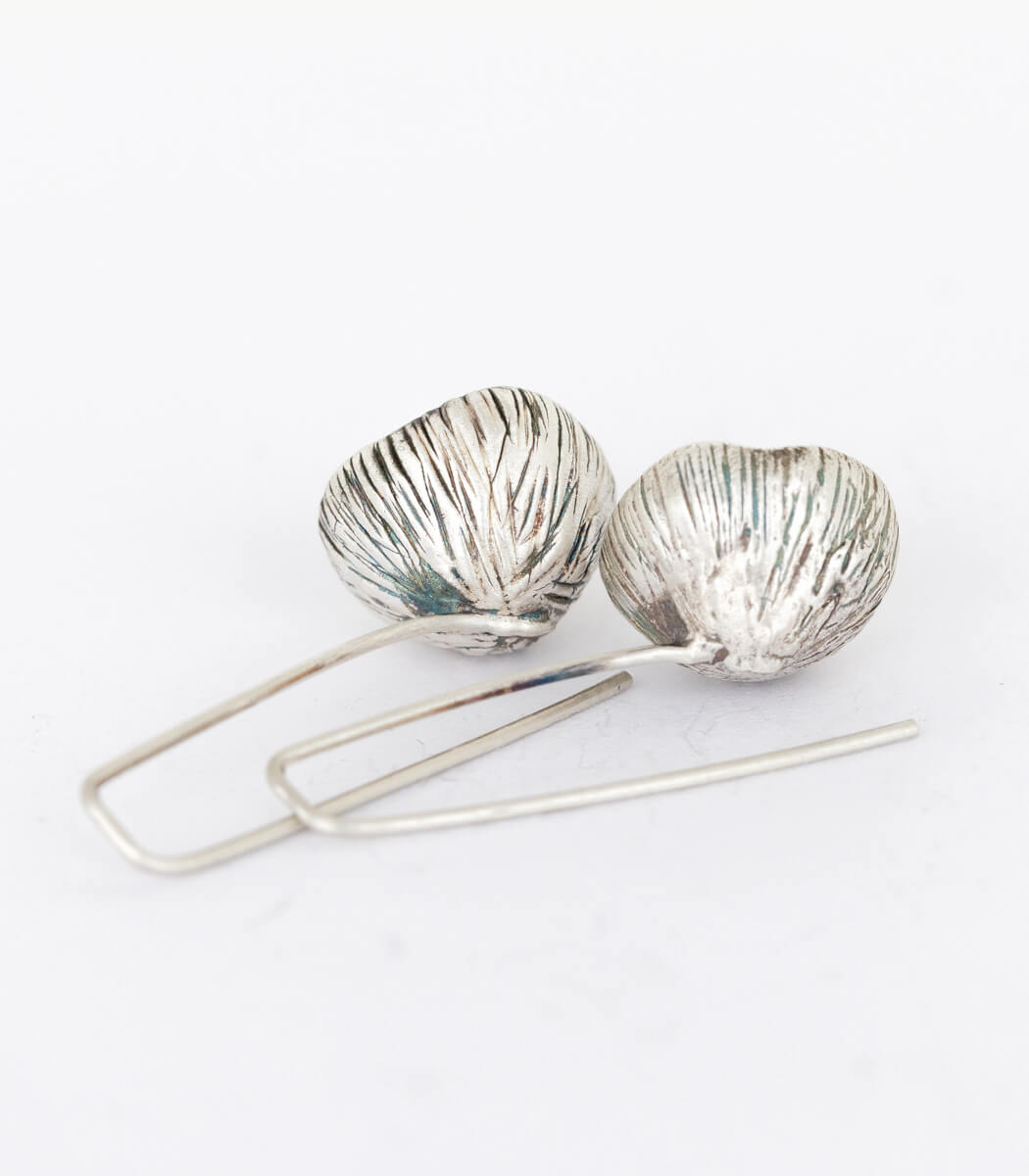 Silber Ohrhänger Blüte Perle