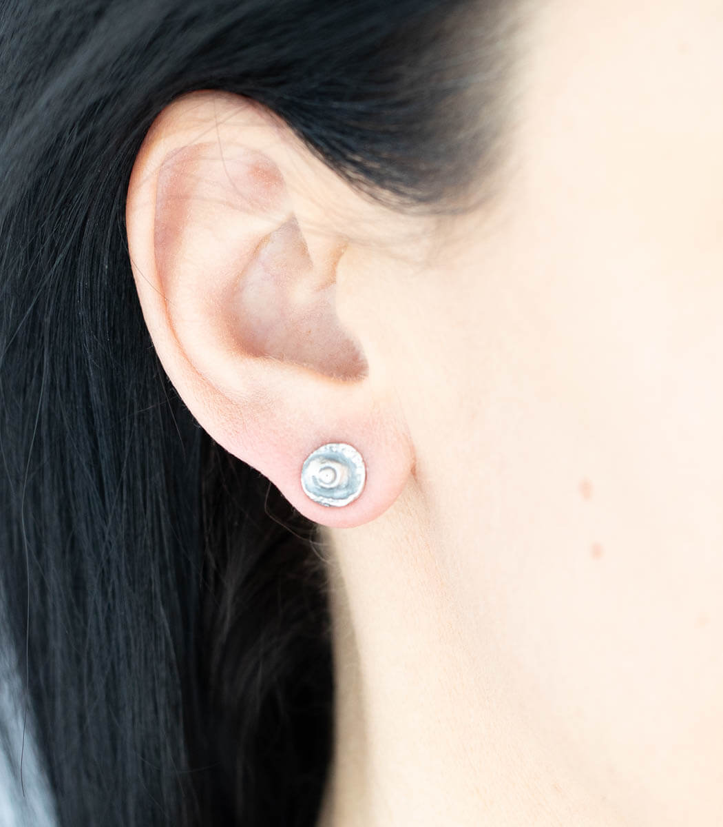 Silber Ohrstecker Seeigel