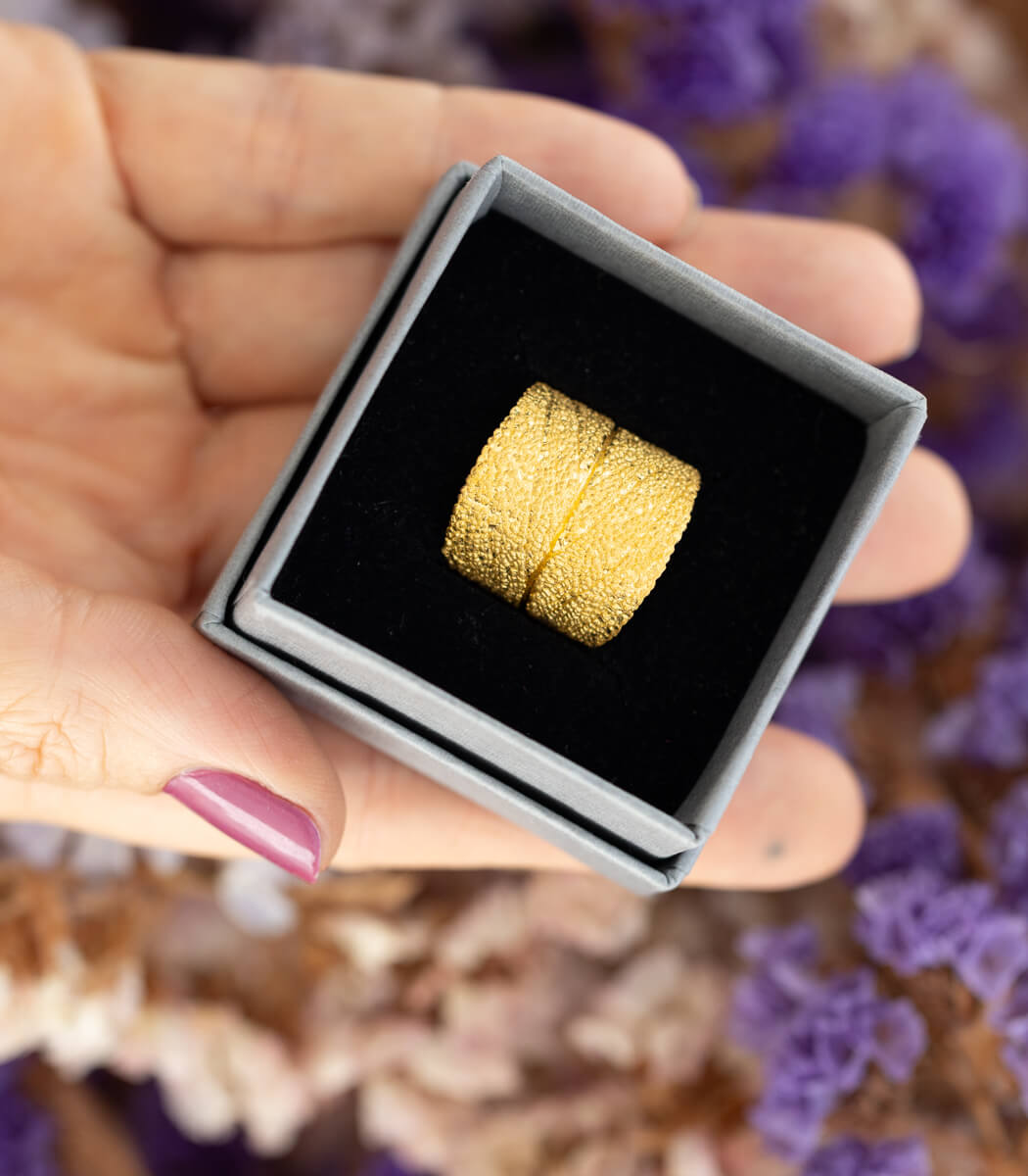 Gold Ring Salbei Gr. 57