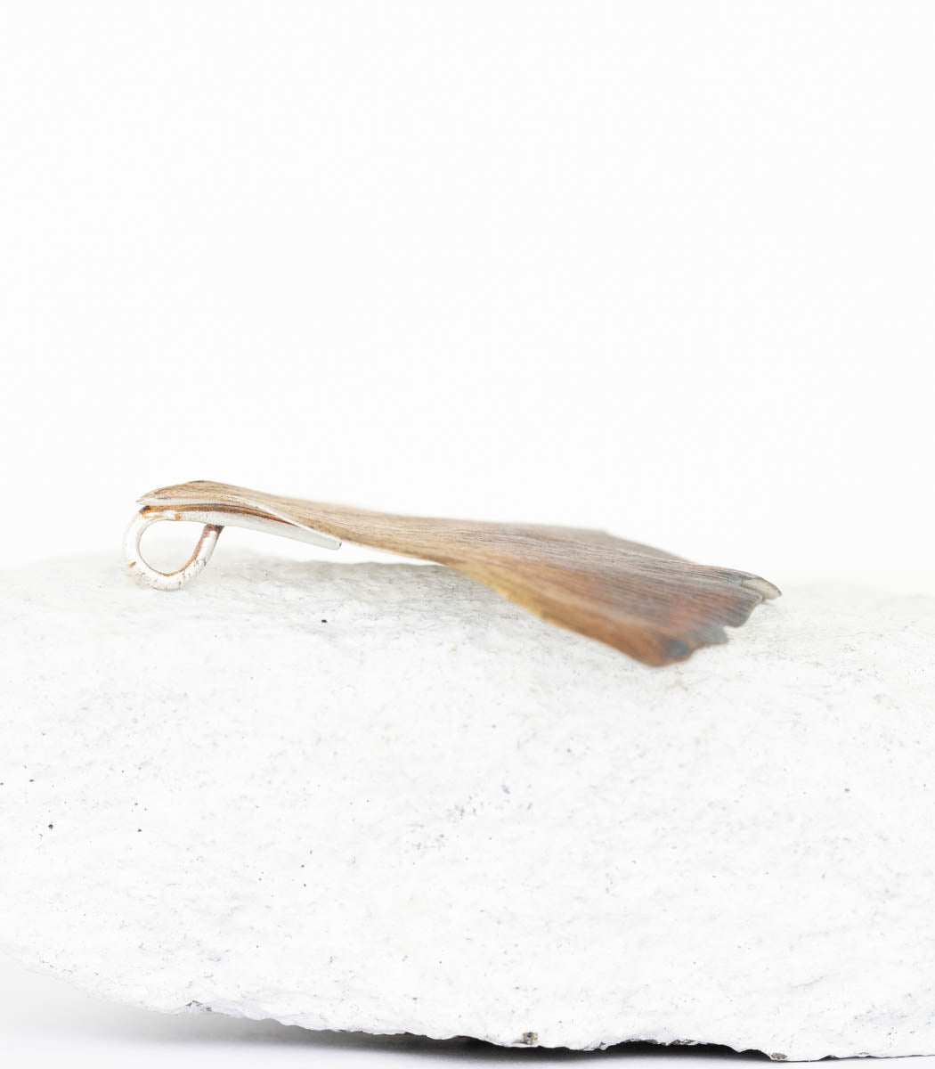 Silber Anhänger Ginkgoblatt