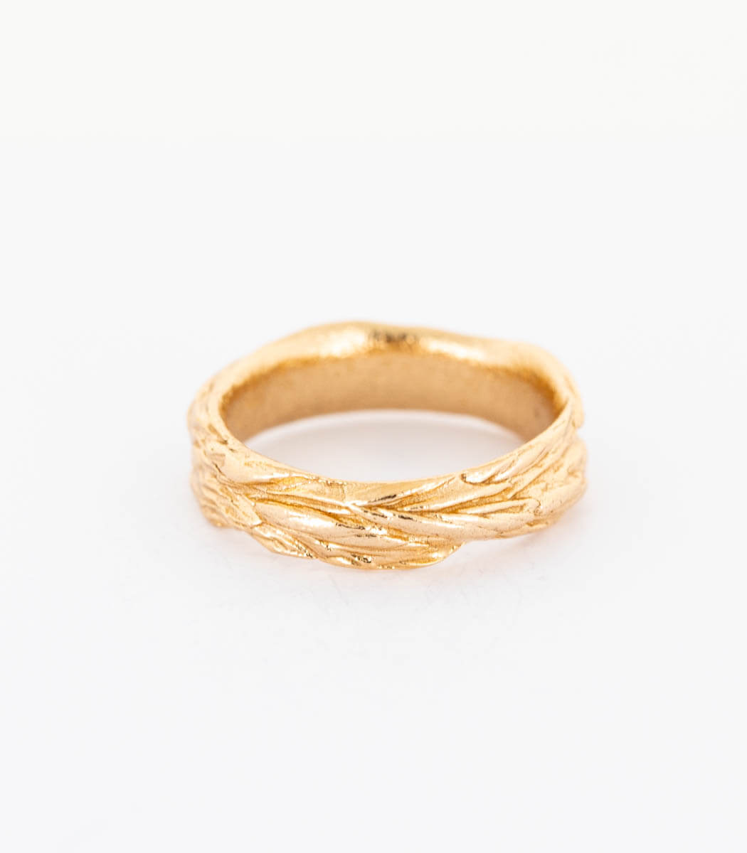 Bronze Ring Gräser Gr. 52