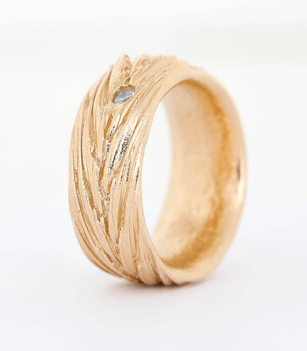 Bronze Ring Getreideähre Gr. 64